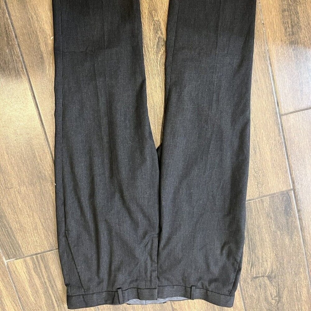 Perry Ellis Grey striped pants 36X30 polyester